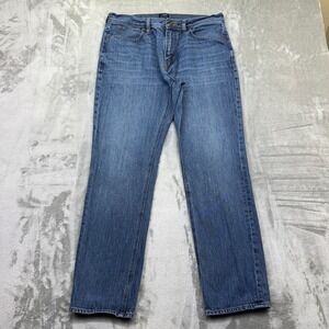 J.Crew The Sutton Mens Jeans Sz 32 Straight Leg Medium Wash‎ Denim Casual Grunge